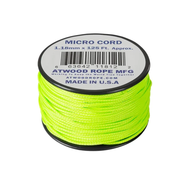 Паракорд Atwood Rope MFG Micro Cord (125ft) — Neon Green
