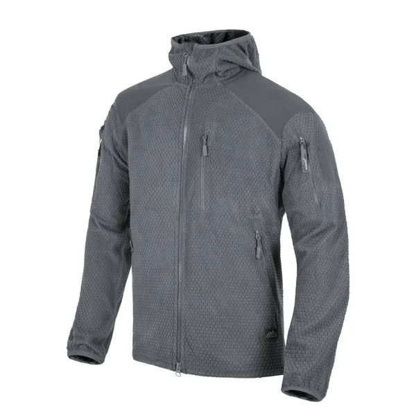 Куртка Helikon-Tex ALPHA HOODIE Jacket - Grid Fleece — Shadow Grey