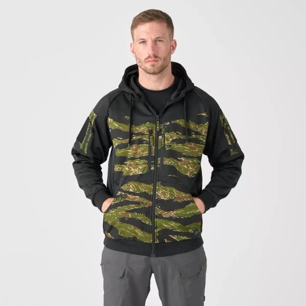 Толстовка Helikon-Tex ROGUE Hoodie (FullZip) — Black / Tiger Stripe