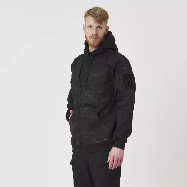 Толстовка Helikon-Tex ROGUE Hoodie (FullZip) — Black / MultiCam Black