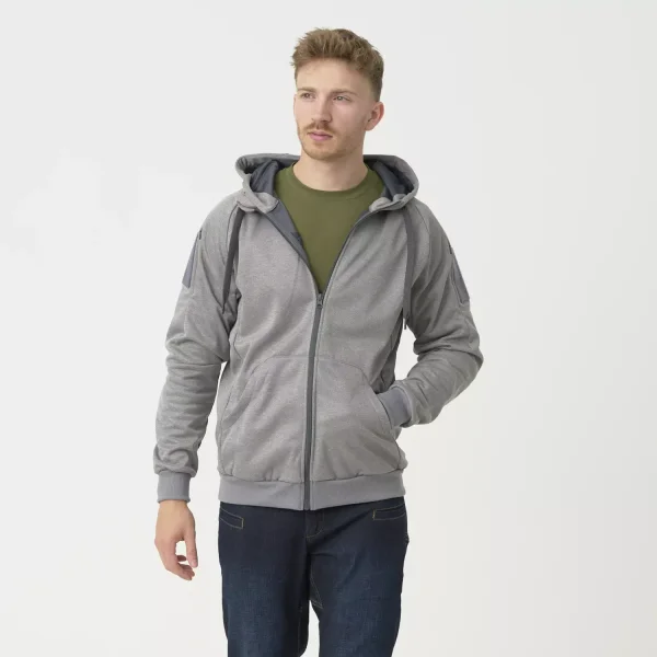 Толстовка Helikon-Tex URBAN TACTICAL HOODIE (FullZip) — Melange Grey