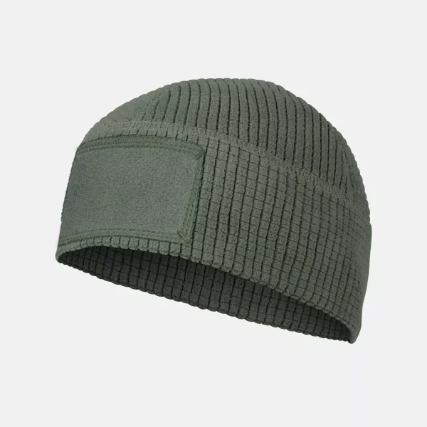 Шапка Helikon-Tex RANGE Beanie Cap - Grid Fleece — Olive Green