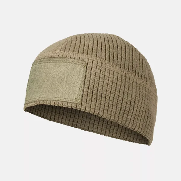 Шапка Helikon-Tex RANGE Beanie Cap - Grid Fleece — Coyote
