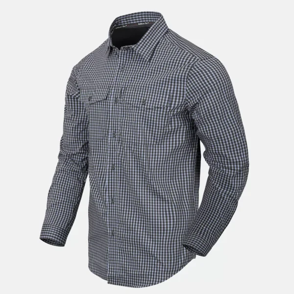 Рубашка Helikon-Tex Covert Concealed Carry Shirt — Phantom Grey Checkered