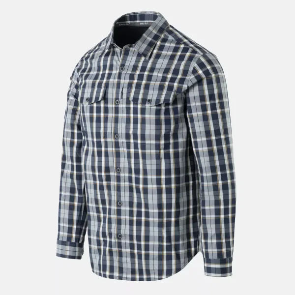 Рубашка Helikon-Tex Covert Concealed Carry Shirt — Calm Blue Plaid
