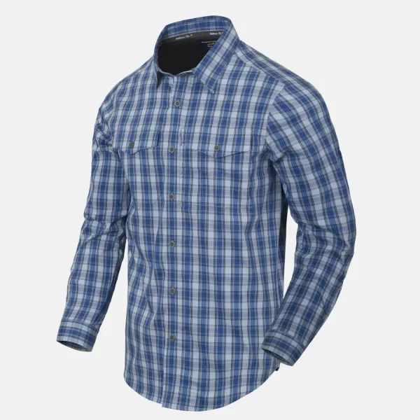 Рубашка Helikon-Tex Covert Concealed Carry Shirt — Ozark Blue Plaid
