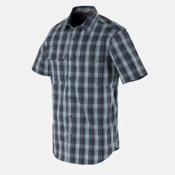 Рубашка Helikon-Tex Covert Concealed Carry Short Sleeve Shirt — Sunset Blue Plaid