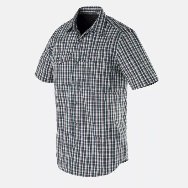 Рубашка Helikon-Tex Covert Concealed Carry Short Sleeve Shirt — Rustic Cloth Plaid