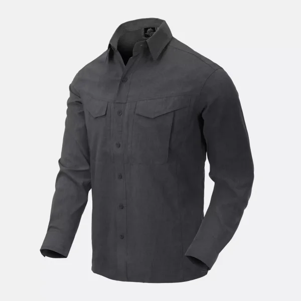 Рубашка Helikon-Tex DEFENDER Mk2 Gentleman Shirt — Melange Black-Grey