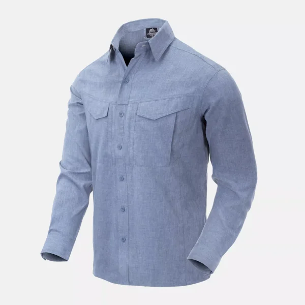 Рубашка Helikon-Tex DEFENDER Mk2 Gentleman Shirt — Melange Light Blue