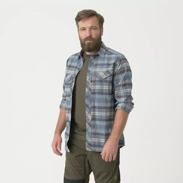 Рубашка Helikon-Tex Defender Mk2 PILGRIM Shirt — Blue Plaid