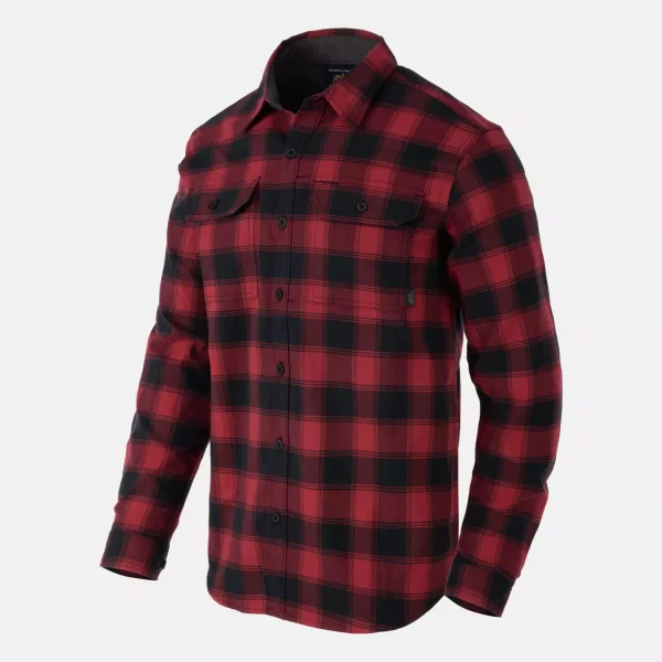 Рубашка Helikon-Tex GreyMan Shirt — Coral Crimson Checkered