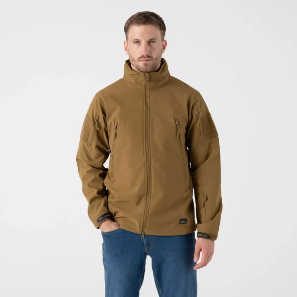 Куртка Helikon-Tex GUNFIGHTER Jacket - Shark Skin Windblocker — Coyote