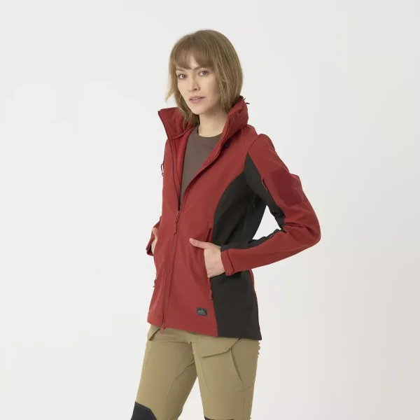 Женская куртка Helikon-Tex GUNFIGHTER Women's Jacket — Crimson Sky / Black