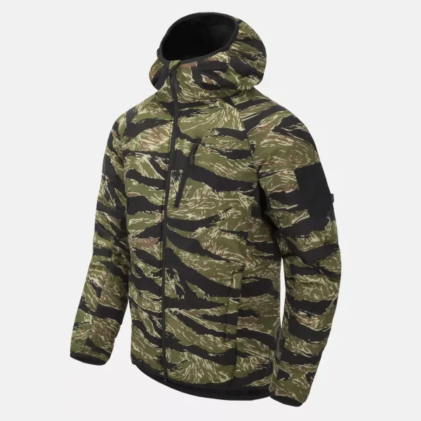 Куртка Helikon-Tex WOLFHOUND Hoodie Jacket - Climashield Apex 67g — Tiger Stripe