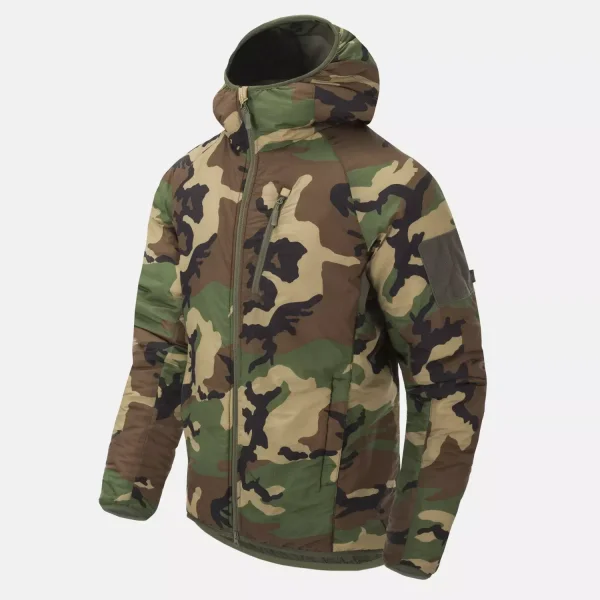 Куртка Helikon-Tex WOLFHOUND Hoodie Jacket - Climashield Apex 67g — US Woodland