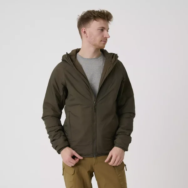 Куртка Helikon-Tex WOLFHOUND Hoodie Jacket - Climashield Apex 67g — Taiga Green