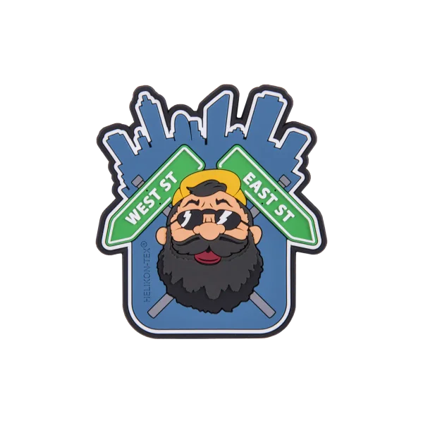 Нашивка Helikon-Tex Beardman URBAN Patch - PVC — Blue