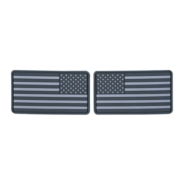 Нашивка Helikon-Tex USA Large Flag Patch (set - 2pcs.) - PVC — Grey