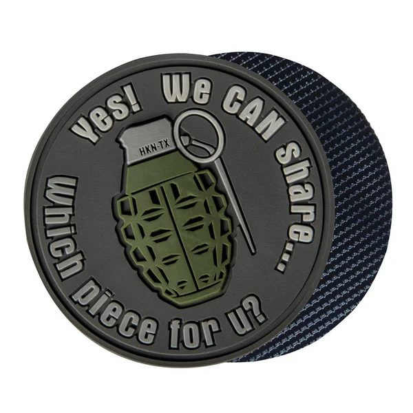 Нашивка Helikon-Tex WE CAN SHARE Grenade Patch - PVC — Grey