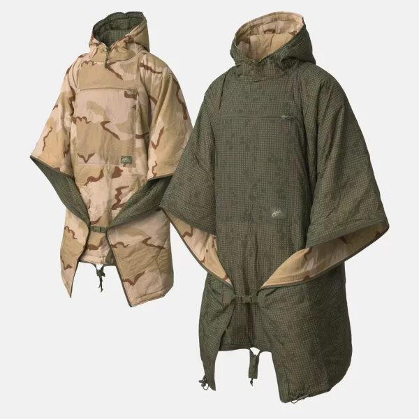Двустороннее пончо Helikon-Tex Reversible Swagman Roll — Desert Night Camo / US Desert