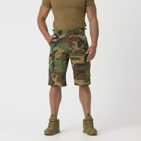 Шорты Helikon-Tex BDU Shorts - PolyCotton Ripstop — US Woodland