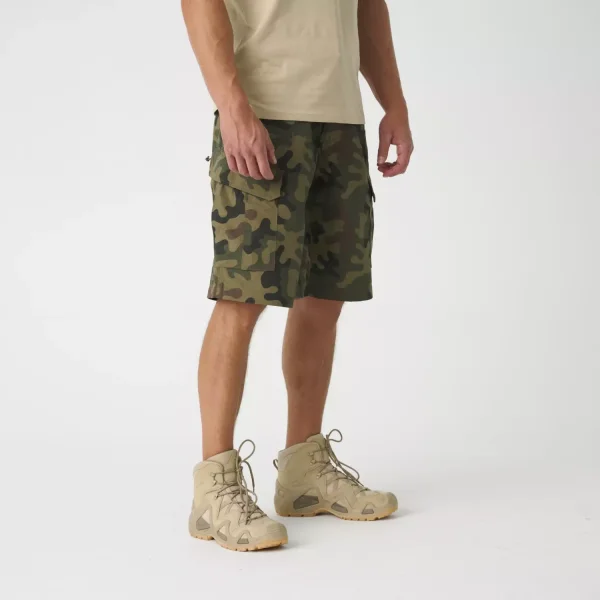 Шорты Helikon-Tex CPU Shorts - PolyCotton Ripstop — PL Woodland