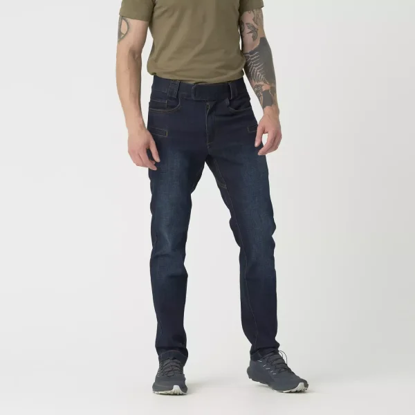 Джинсы Helikon-Tex GREYMAN TACTICAL JEANS Slim - Denim Mid — Dark Blue