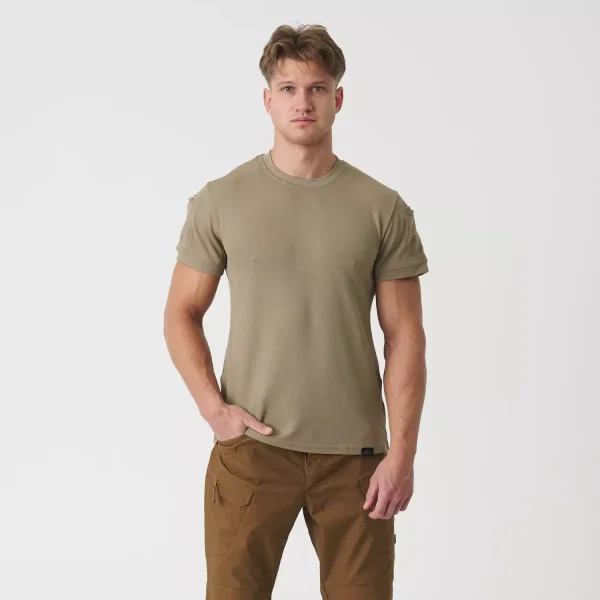 Футболка Helikon-Tex TACTICAL T-Shirt - TopCool — Khaki