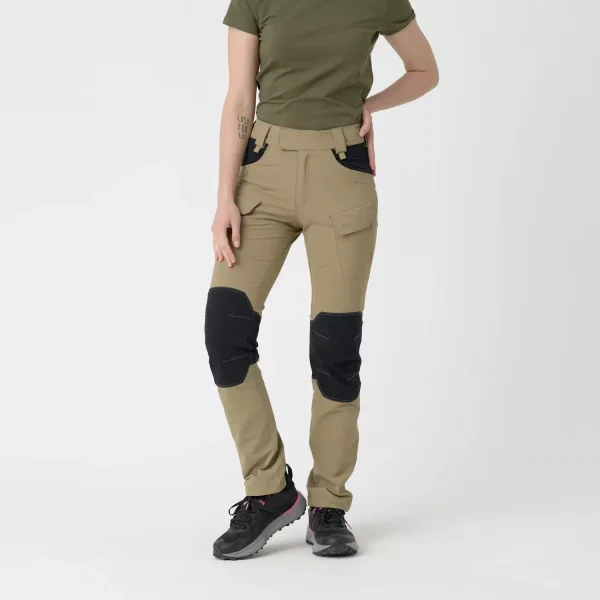 Женские брюки Helikon-Tex Women's OTP (Outdoor Tactical Pants) - VersaStretch — Khaki / Black