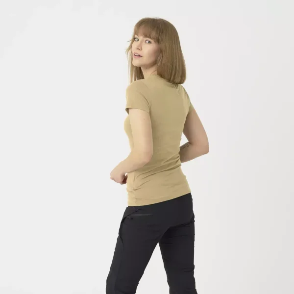 Женская футболка Helikon-Tex Women's T-shirt Slim Organic — Khaki