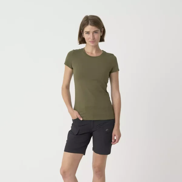 Женская футболка Helikon-Tex Women's T-shirt Slim Organic — Olive Green