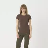 Женская футболка Helikon-Tex Women's T-shirt Slim Organic — Earth Brown