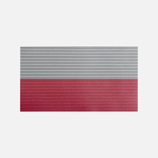 Polish large patch flag NO IR — White / Red