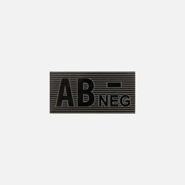 Нашивка группы крови AB Rh - — Black / Boreal Green