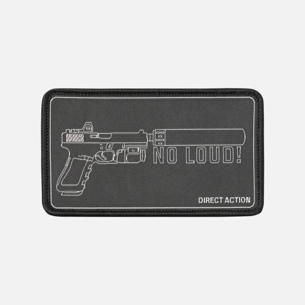 Нашивка Direct Action Patch NO LOUD! — Black