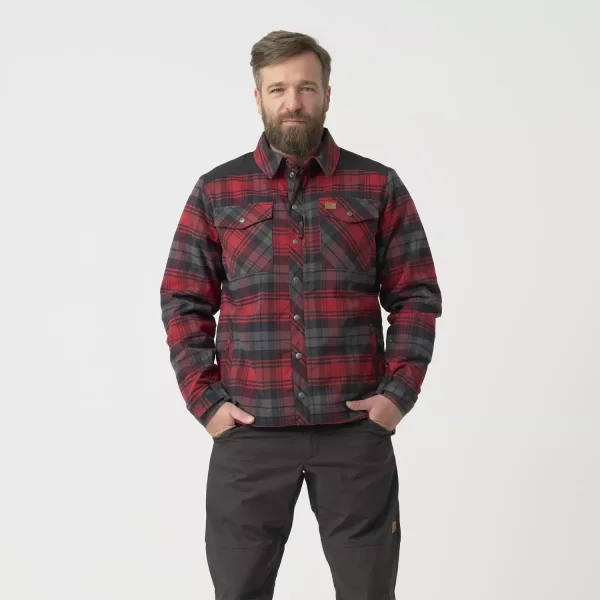 Рубашка Helikon-Tex Winter Warden Shirt — Slate Crimson Plaid