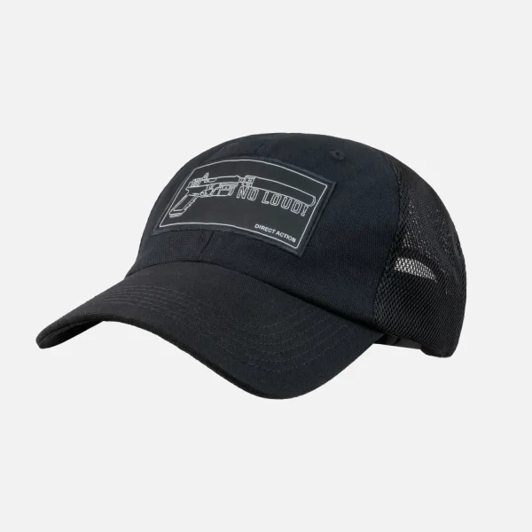 Кепка Direct Action NO LOUD! Vintage Baseball Cap - Cotton — Black