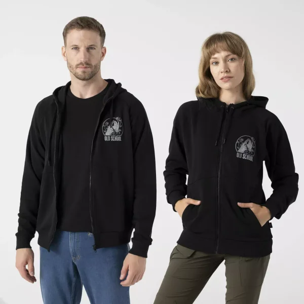 Толстовка Helikon-Tex Old School Hoodie - Fullzip — Black