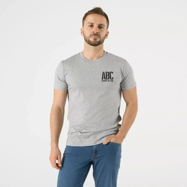 Футболка Helikon-Tex T-shirt (ABC Always Be Cool) — Melange Mid Grey