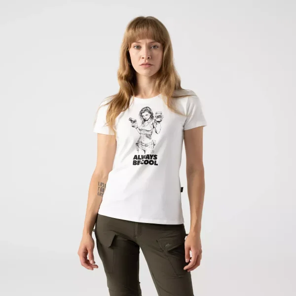Женская футболка Helikon-Tex Women's T-shirt (ABC Girl) — White