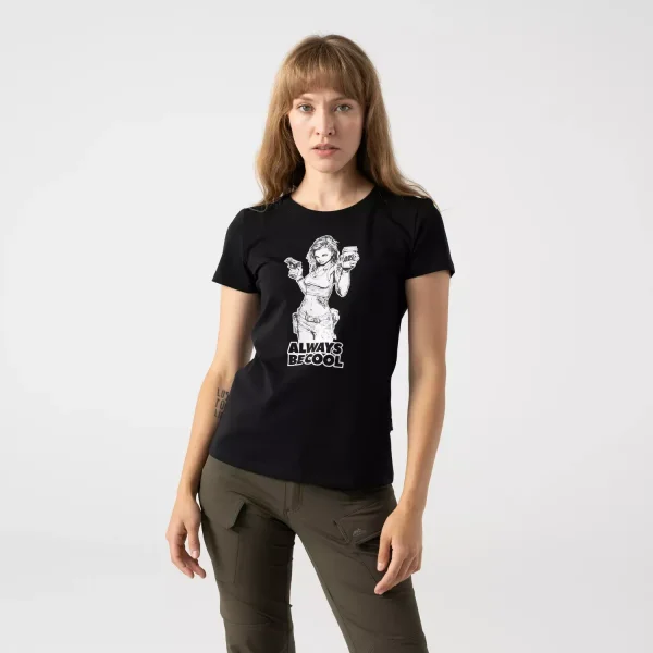 Женская футболка Helikon-Tex Women's T-shirt (ABC Girl) — Black