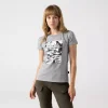 Женская футболка Helikon-Tex Women's T-shirt Slim (Combat date) — Melange Mid Grey