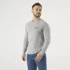 Футболка с длинным рукавом Helikon-Tex T-shirt Long Sleeve (Helikon-Tex Logo) — Melange Mid Grey
