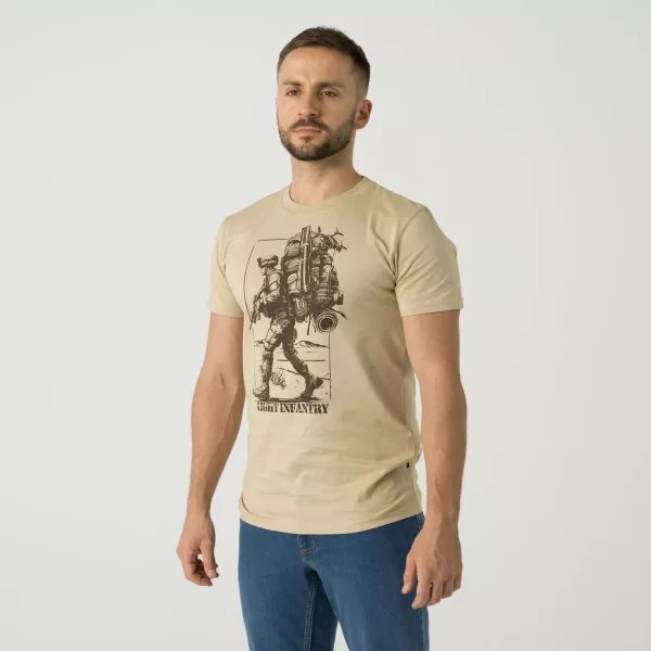 Футболка Helikon-Tex T-shirt (Light infantry) — Khaki