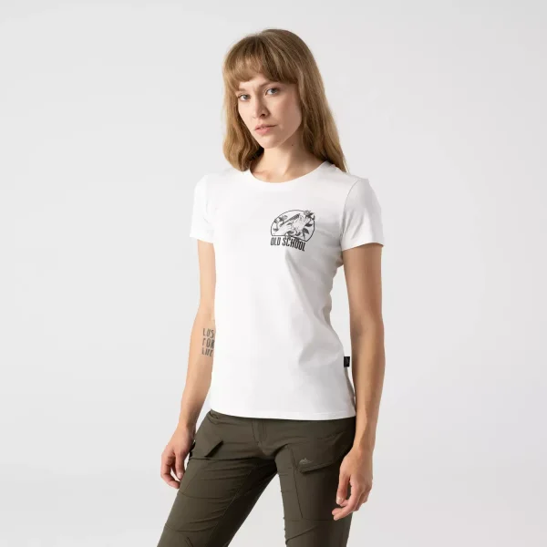 Женская футболка Helikon-Tex Women's T-shirt Slim (Old school) — White
