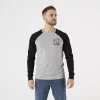 Футболка с длинным рукавом Helikon-Tex T-shirt Long Sleeve (Old School) — Melange Mid Grey