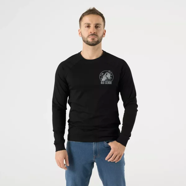 Футболка с длинным рукавом Helikon-Tex T-shirt Long Sleeve (Old School) — Black