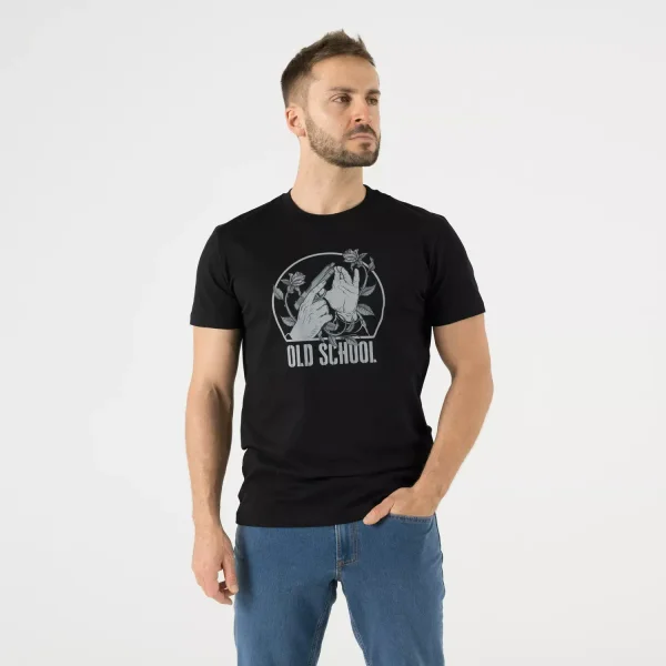 Футболка Helikon-Tex T-Shirt (Old school) — Black