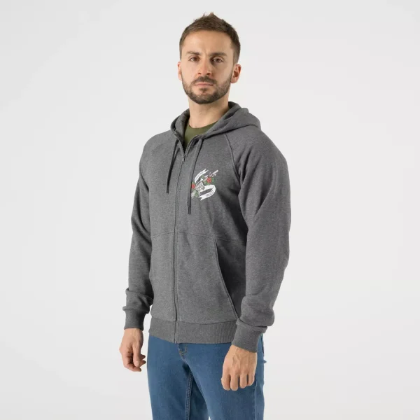 Толстовка Helikon-Tex Come and take it Hoodie - Fullzip — Melange Mid Grey